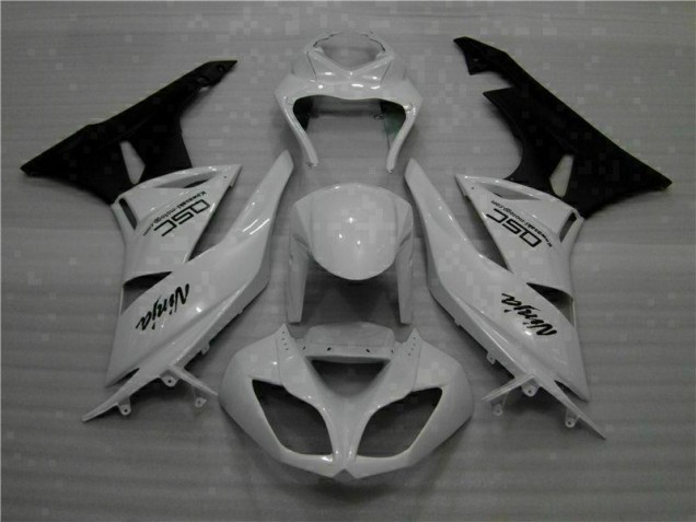 Cheapest 2009-2012 White Black Ninja Kawasaki ZX6R Motorbike Fairings