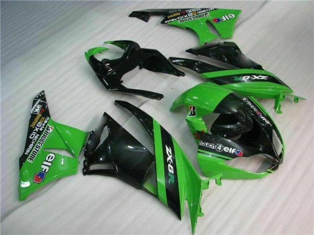 Cheapest 2009-2012 Black Green Kawasaki ZX6R Motorcycle Fairing Cheapest 2009-2012 Black Green Kawasaki ZX6R Motorcycle Fairing