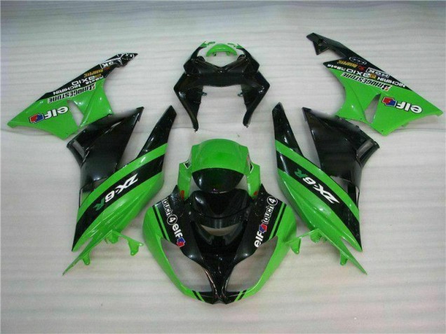 Cheapest 2009-2012 Black Green Kawasaki ZX6R Motorcycle Fairing Cheapest 2009-2012 Black Green Kawasaki ZX6R Motorcycle Fairing