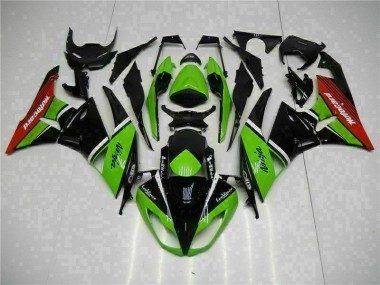 Cheapest 2009-2012 Green Black Red Kawasaki ZX6R Bike Fairing