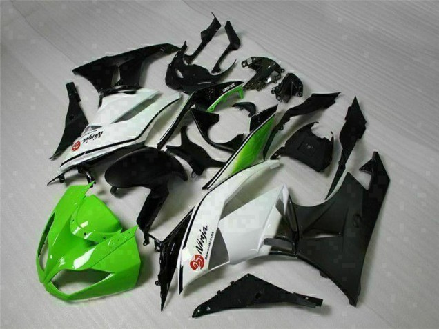 Cheapest 2009-2012 Green Black White 25 Kawasaki ZX6R Bike Fairings