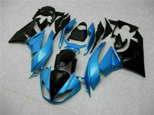Cheapest 2009-2012 Blue Black Kawasaki ZX6R Motorcyle Fairings