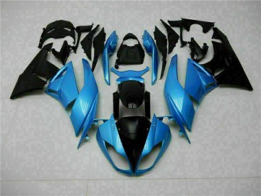 Cheapest 2009-2012 Blue Black Kawasaki ZX6R Motorcyle Fairings