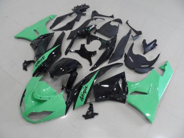 Cheapest 2009-2012 Metallic Green Kawasaki ZX6R Motorbike Fairing Kits
