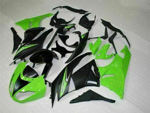 Cheapest 2009-2012 Black Green 636 Kawasaki ZX6R Motorcycle Bodywork Cheapest 2009-2012 Black Green 636 Kawasaki ZX6R Motorcycle Bodywork