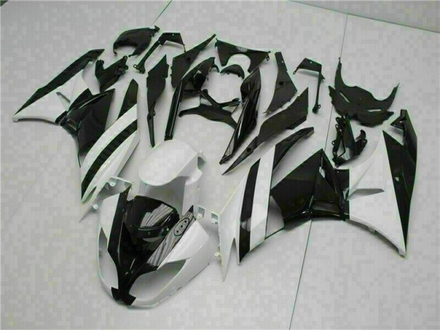 Cheapest 2009-2012 White Black Kawasaki ZX6R Motorcycle Replacement Fairings Cheapest 2009-2012 White Black Kawasaki ZX6R Motorcycle Replacement Fairings