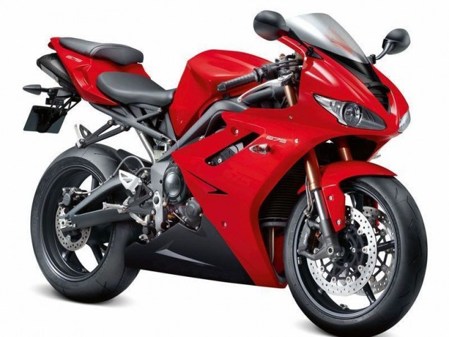 Cheapest 2009-2012 Red Black Triumph Daytona 675 Triple Bike Fairings