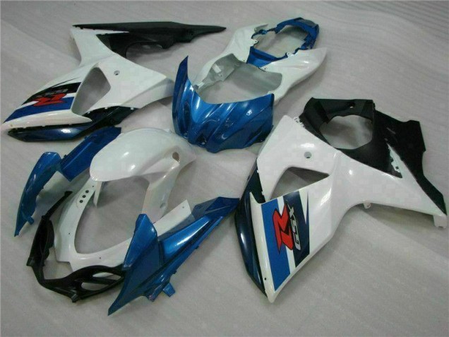Cheapest 2009-2016 Blue White Suzuki GSXR1000 Motorcycle Fairings Kits