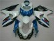 Cheapest 2009-2016 Blue White Suzuki GSXR1000 Motorcycle Fairings Kits