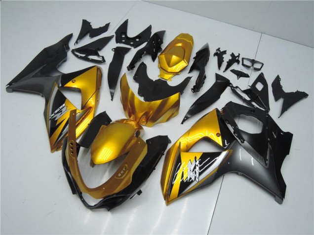 Cheapest 2009-2016 Golden Black Suzuki GSXR1000 Motorcyle Fairings