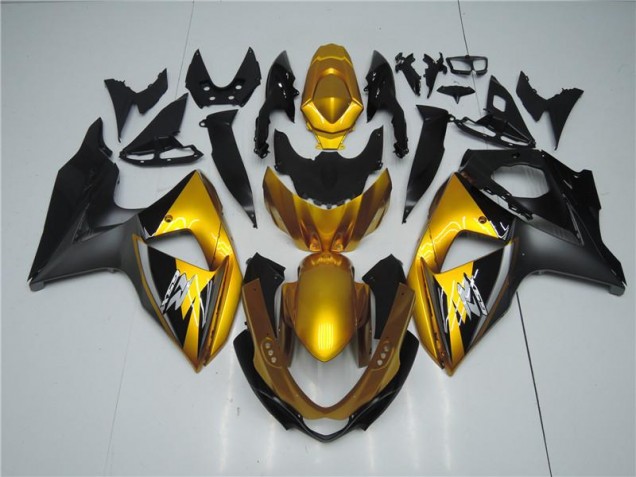 Cheapest 2009-2016 Golden Black Suzuki GSXR1000 Motorcyle Fairings