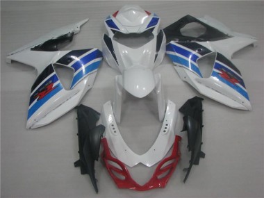 Cheapest 2009-2016 White Blue Suzuki GSXR1000 Replacement Fairings