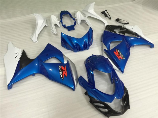 Cheapest 2009-2016 Blue White Suzuki GSXR1000 Motor Fairings