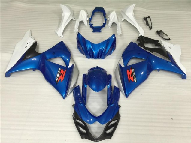 Cheapest 2009-2016 Blue White Suzuki GSXR1000 Motor Fairings