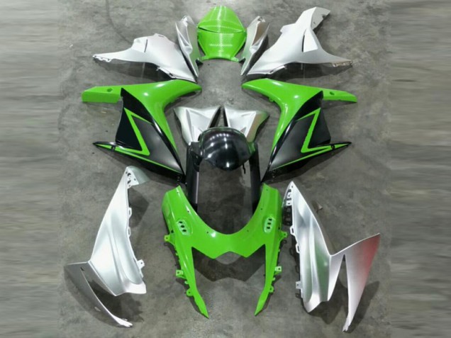 Cheapest 2011-2021 Green Silver Suzuki GSXR 600/750 Motor Fairings