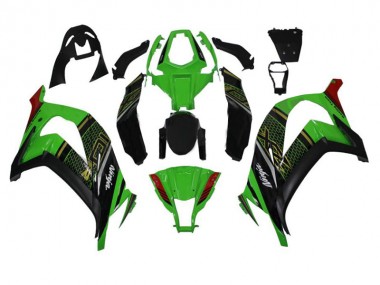 Cheapest 2011-2015 Green Black Kawasaki ZX10R Bike Fairing