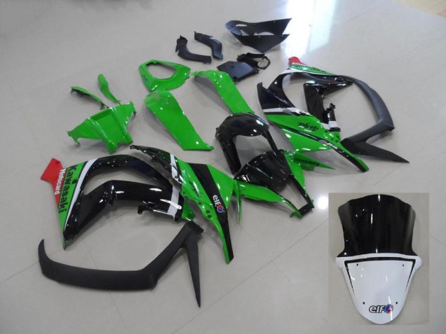 Cheapest 2011-2015 Green and Black Kawasaki ZX10R Motorcycle Fairings Kits