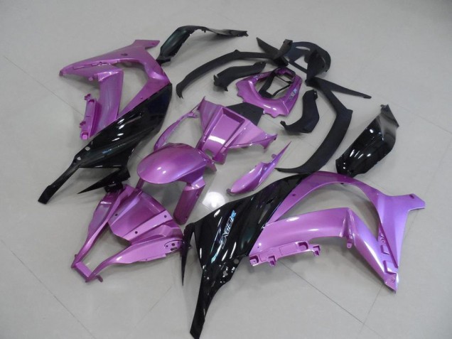 Cheapest 2011-2015 Pink and Black Kawasaki ZX10R Motorcycle Fairings Kit