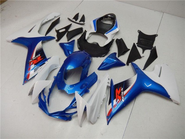 Cheapest 2011-2021 Blue White Suzuki GSXR 600/750 Motorcycle Replacement Fairings
