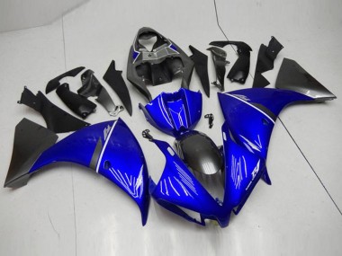 Cheapest 2012-2014 Black Blue Yamaha YZF R1 Bike Fairing Kit