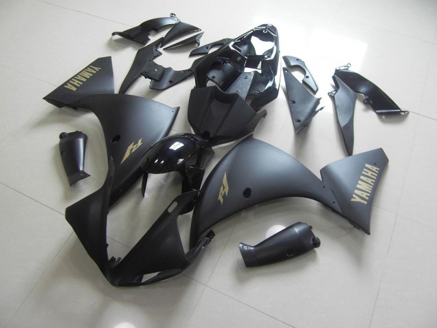 Cheapest 2012-2014 Matte Black Gold Sticker Yamaha YZF R1 Motor Bike Fairings