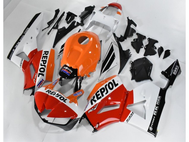 Cheapest 2013-2021 Red White Orange Repsol Honda CBR600RR Motorcycle Fairings Kit