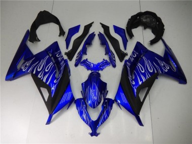 Cheapest 2013-2016 Blue White Black Kawasaki EX300 Bike Fairing