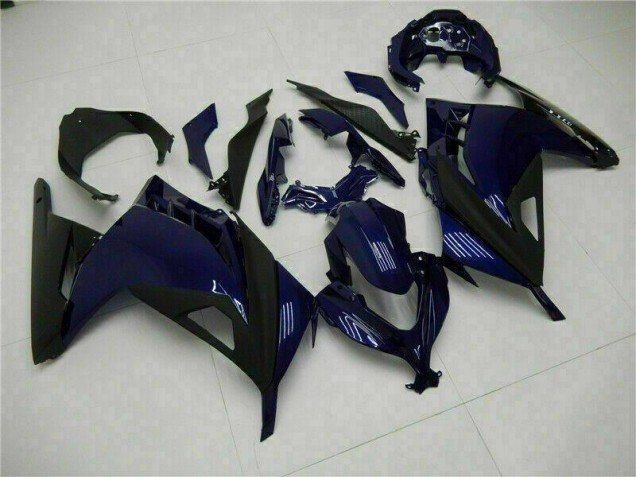 Cheapest 2013-2016 Blue Black Kawasaki EX300 Motorcycle Fairings Kits