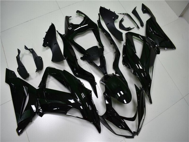 Cheapest 2013-2018 Glossy Black Kawasaki ZX6R Motorcycle Fairings Kit