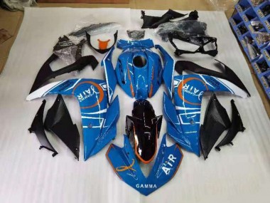Cheapest 2015-2022 Blue and White Yamaha YZF R3 Motorcyle Fairings