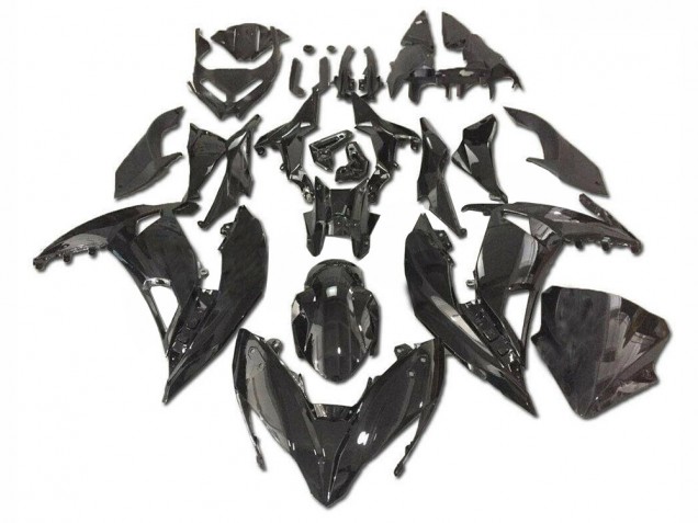 Cheapest 2017-2019 Glossy Black Kawasaki EX650 Bike Fairing Kit