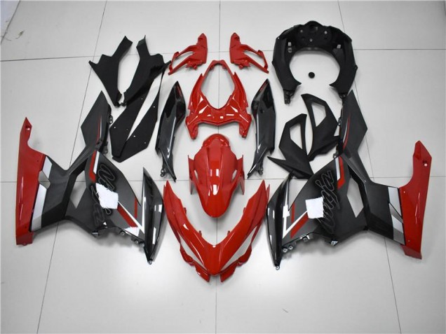 Cheapest 2018-2023 Red Black Kawasaki EX400 Motorcycle Fairing Kit