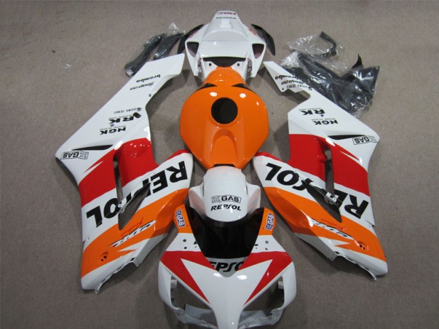 Cheapest 2004-2005 White Orange Repsol Honda CBR1000RR Moto Fairings