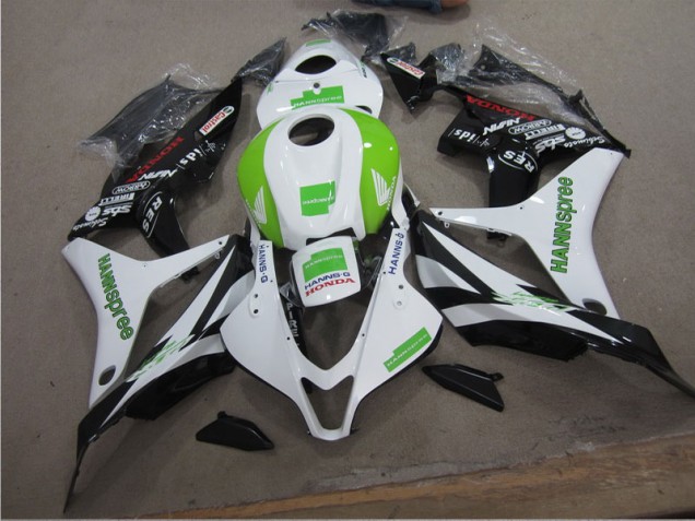 Cheapest 2004-2005 White Green Hannspree Honda CBR1000RR Motorcycle Fairing Kit