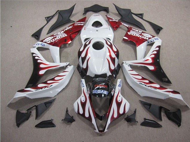 Cheapest 2004-2005 White Red Flame SHARK Honda CBR1000RR Motorbike Fairing