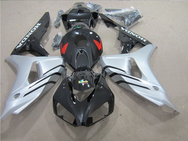 Cheapest 2006-2007 Black Silver Red Decal Honda CBR1000RR Motorbike Fairings