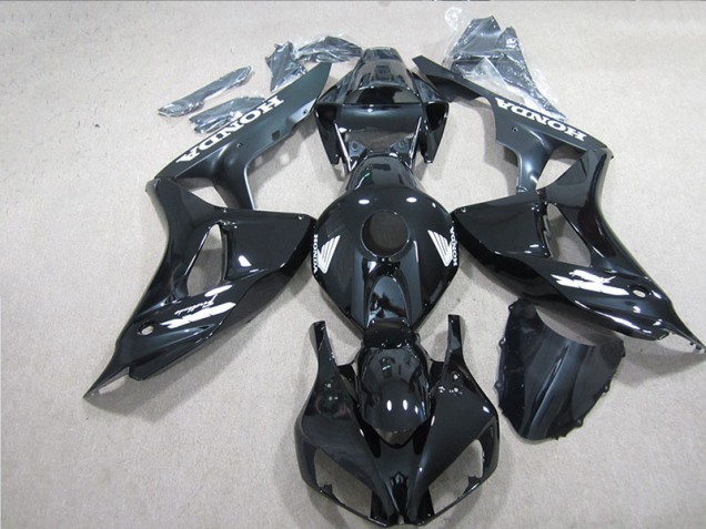 Cheapest 2006-2007 Black White Decal Honda CBR1000RR Motorcycle Fairing Kits