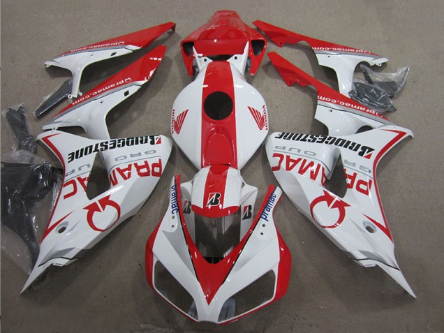 Cheapest 2006-2007 White Red PRAMAC Honda CBR1000RR Moto Fairings