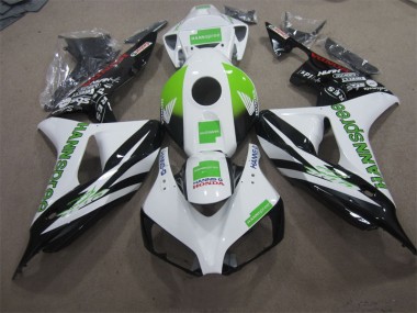 Cheapest 2006-2007 White Green Hannspree Honda CBR1000RR Motorcycle Fairing