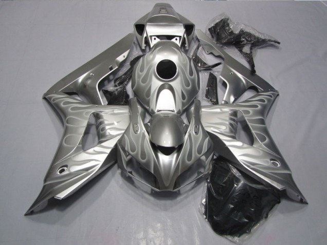 Cheapest 2006-2007 Silver Flame Honda CBR1000RR Bike Fairings