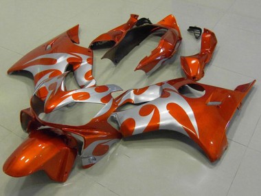 Cheapest 2004-2007 Orange Silver Honda CBR600 F4i Motor Bike Fairings