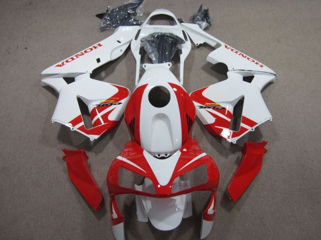 Cheapest 2003-2004 White Red Honda CBR600RR Motorcycle Fairing Kits