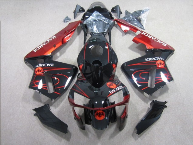 Cheapest 2003-2004 Black Red RACARDI Honda CBR600RR Bike Fairing Kit Cheapest 2003-2004 Black Red RACARDI Honda CBR600RR Bike Fairing Kit