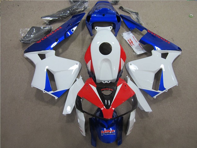 Cheapest 2005-2006 White Blue Red HRC Honda CBR600RR Motorcycle Fairings Kits