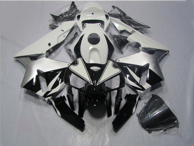 Cheapest 2005-2006 Black White Honda CBR600RR Motorcycle Fairings