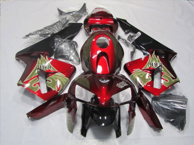 Cheapest 2005-2006 Black Red Honda CBR600RR Motorbike Fairings