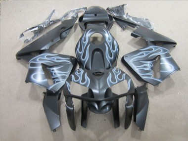 Cheapest 2005-2006 Black Silver Flame Honda CBR600RR Replacement Motorcycle Fairings