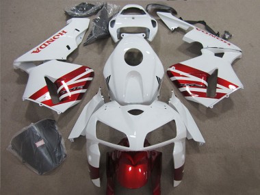 Cheapest 2005-2006 White Red Honda CBR600RR Motorcycle Fairing Kit