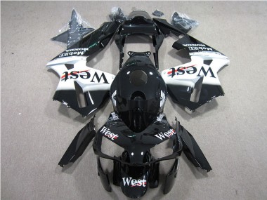 Cheapest 2005-2006 Black White West Honda CBR600RR Bike Fairing