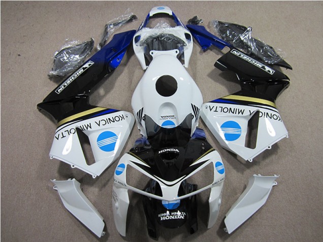 Cheapest 2005-2006 White Blue Konica Minolta Honda CBR600RR Motorcycle Replacement Fairings
